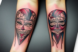 Tattoo for mask scar tattoo idea