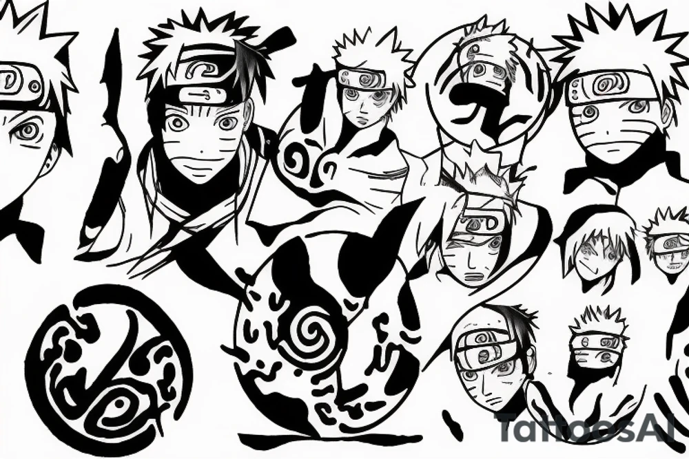 naruto, obito tattoo idea