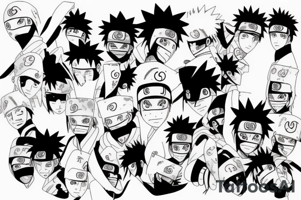 naruto, obito tattoo idea
