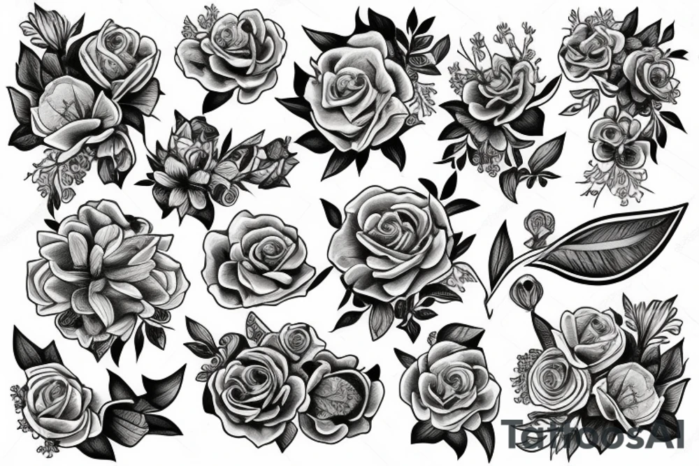 flowers tattoo idea