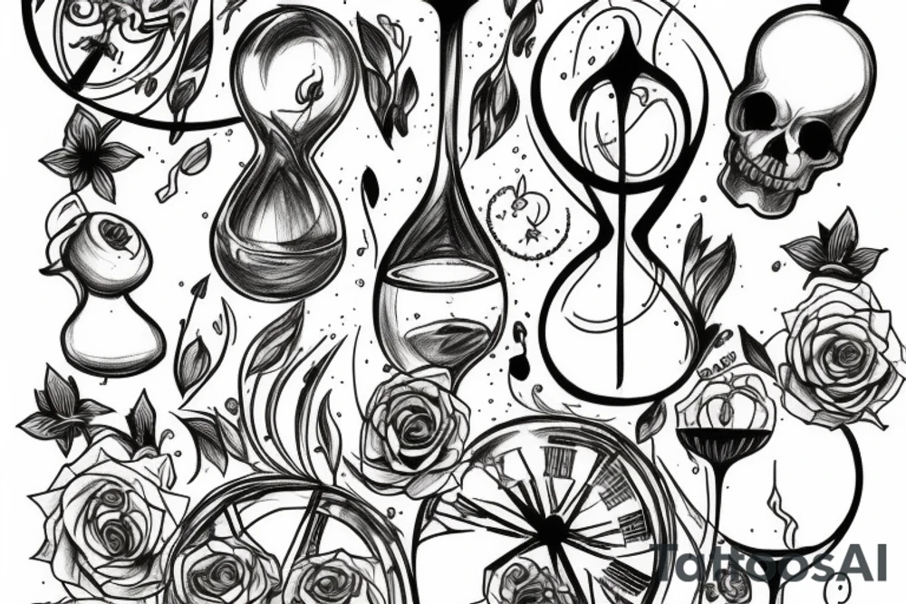 hourglass tattoo idea