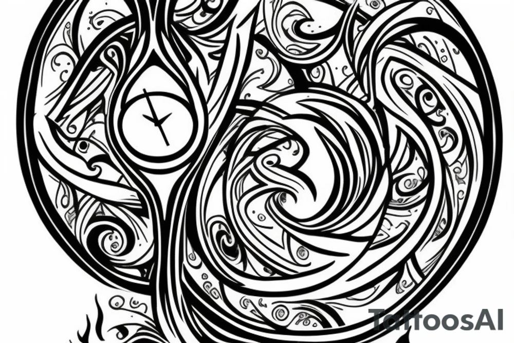 hourglass tattoo idea