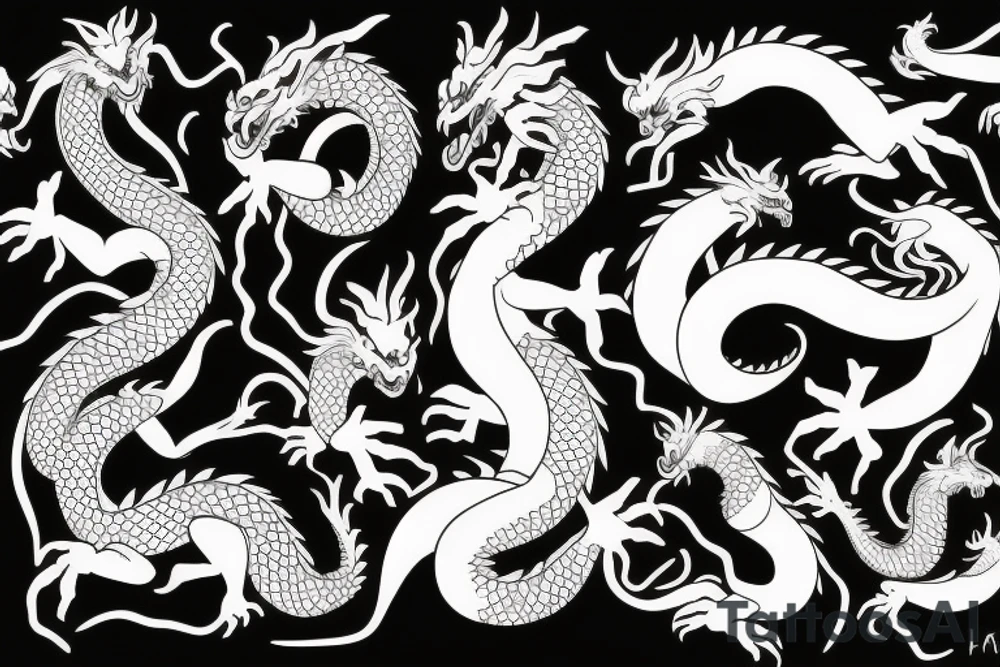 the dragon bites its tail tattoo idea
