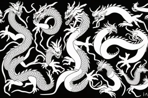 the dragon bites its tail tattoo idea