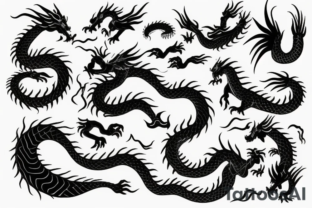the dragon bites its tail tattoo idea
