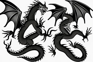 the dragon bites its tail tattoo idea