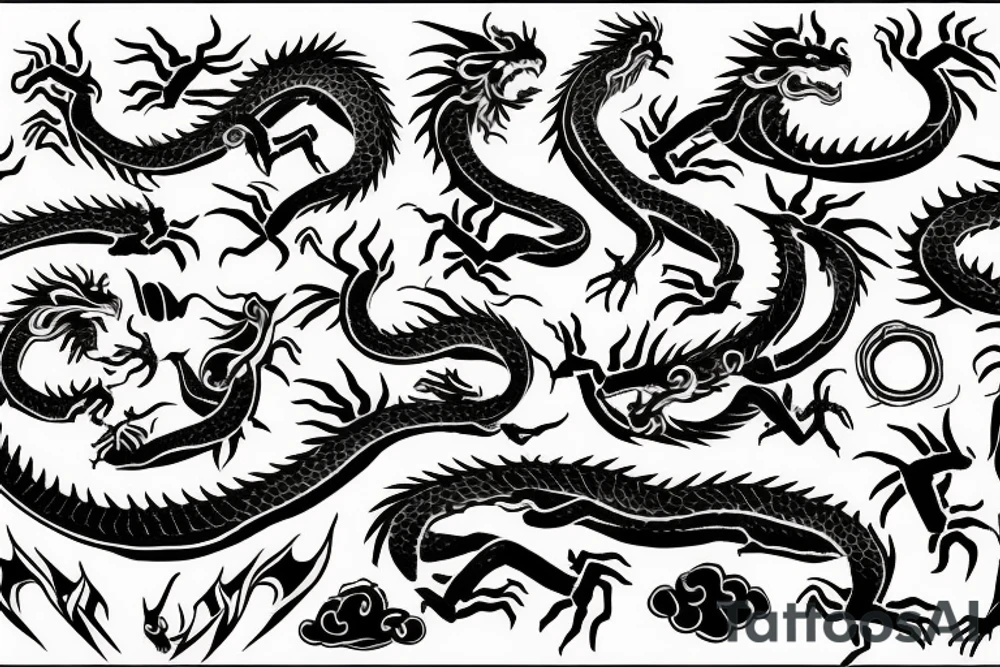 the dragon bites its tail tattoo idea