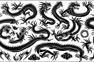 the dragon bites its tail tattoo idea