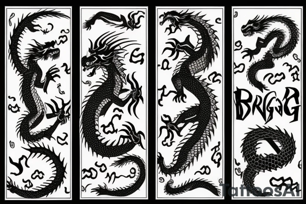 the dragon bites its tail tattoo idea