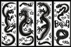 the dragon bites its tail tattoo idea