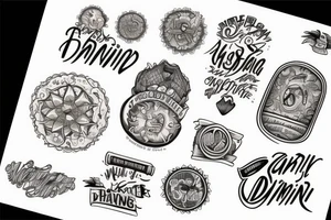text "far din" tattoo idea