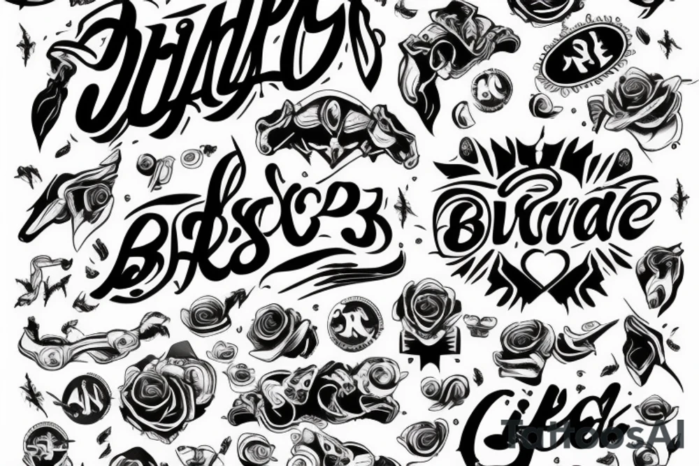 333 under bicep tattoo idea