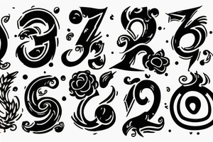333 number tattoo idea