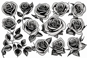 rose, complicated tattoo idea