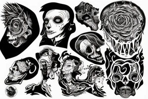 a man looking into the abyss tattoo idea