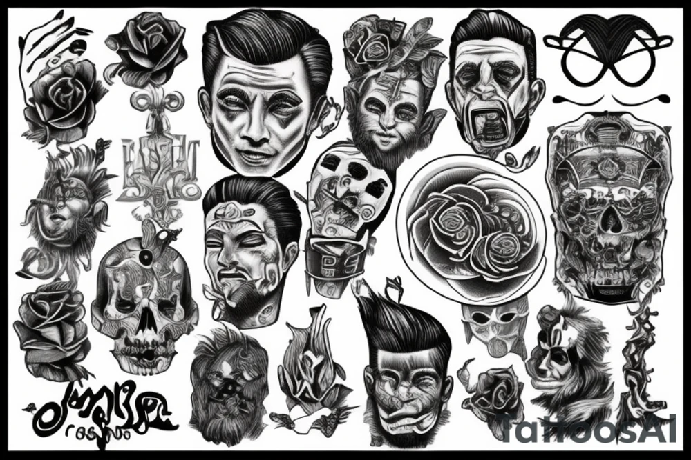 a man looking into the abyss tattoo idea