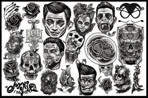 a man looking into the abyss tattoo idea