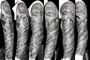 a man looking into the abyss tattoo idea