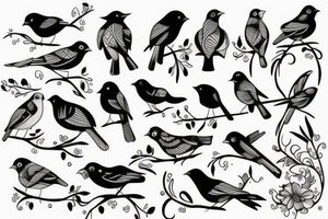 Bird on a bench tattoo idea