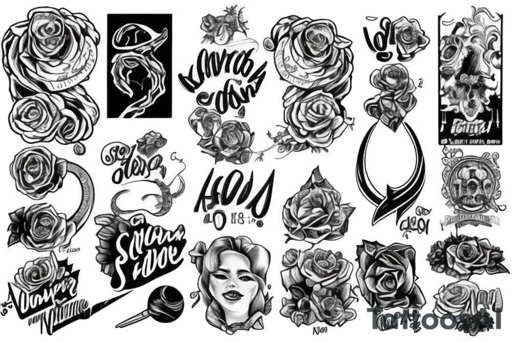 Name Aurora tattoo idea
