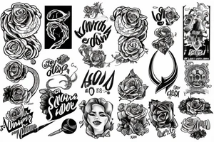 Name Aurora tattoo idea
