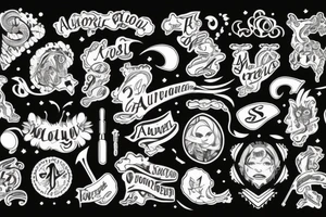 Name Aurora tattoo idea