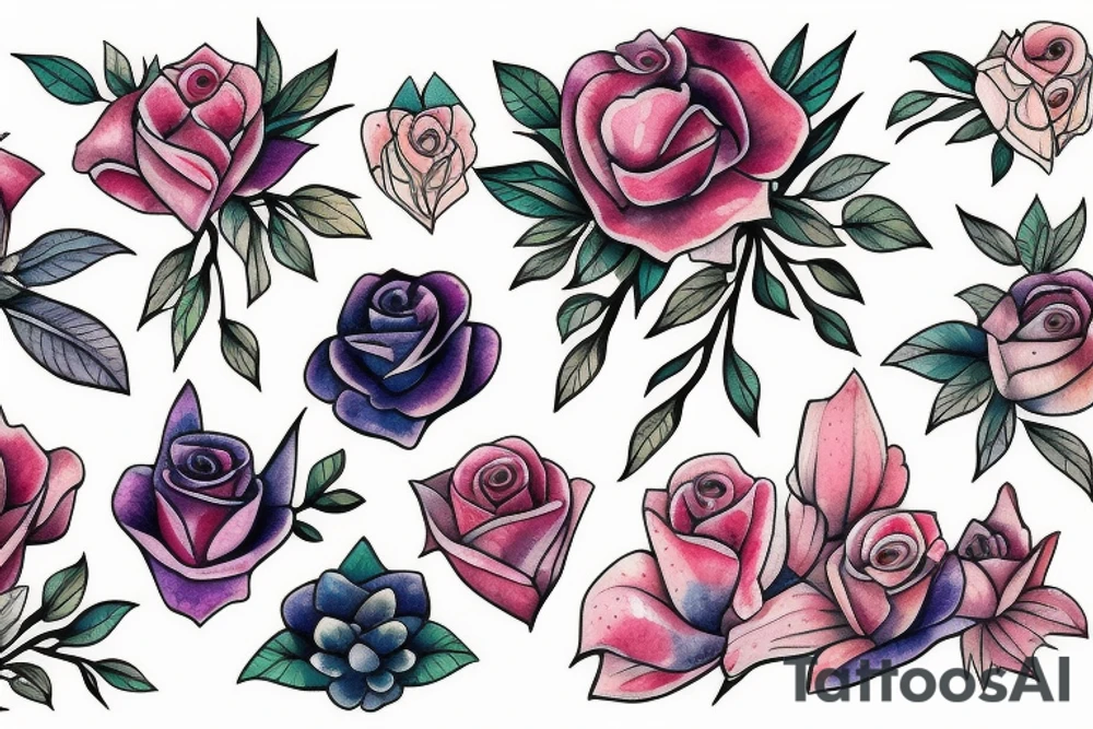 flowers tattoo idea