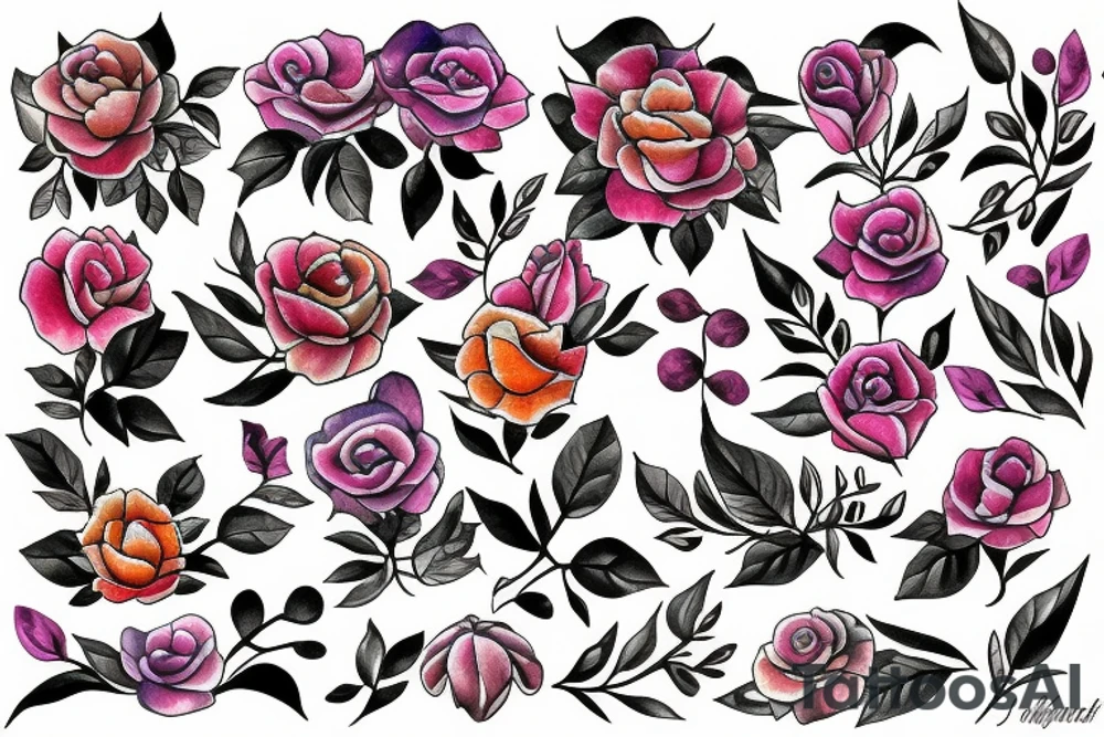 flowers tattoo idea