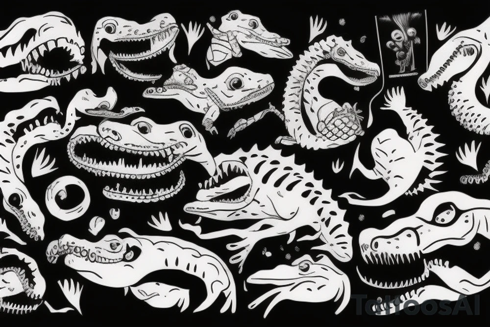 The crocodile tattoo idea