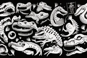 The crocodile tattoo idea