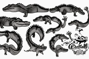 The crocodile tattoo idea