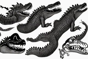 The crocodile tattoo idea
