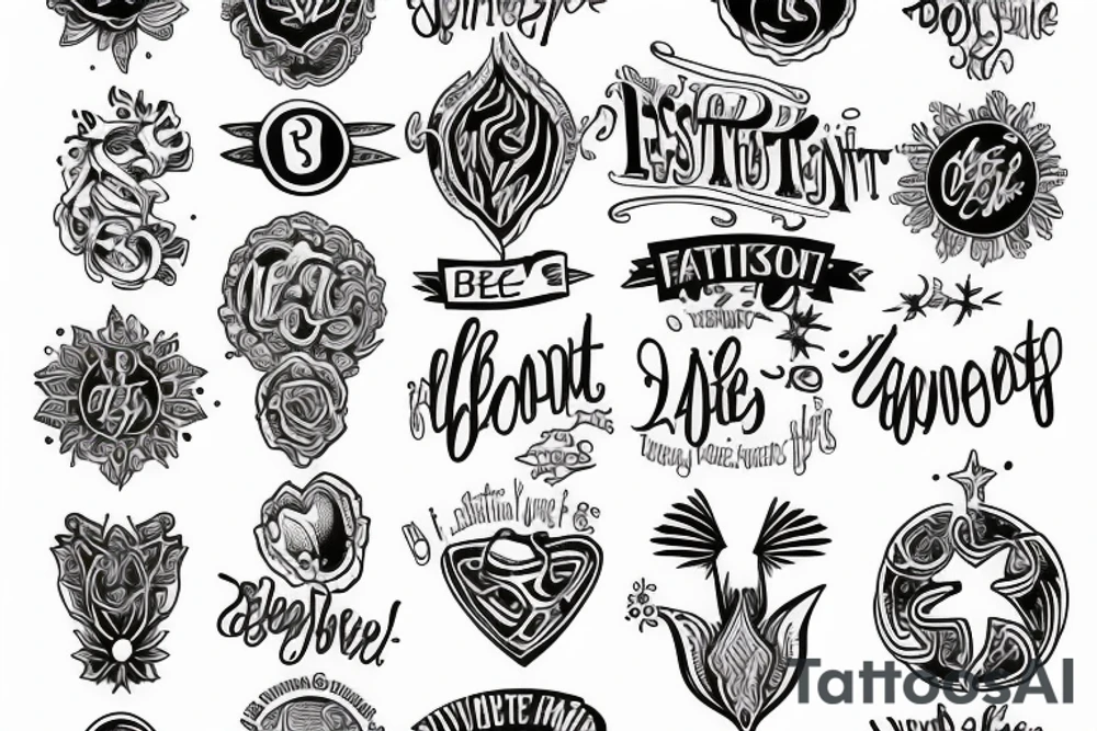 Text "Be INVESTED" tattoo idea