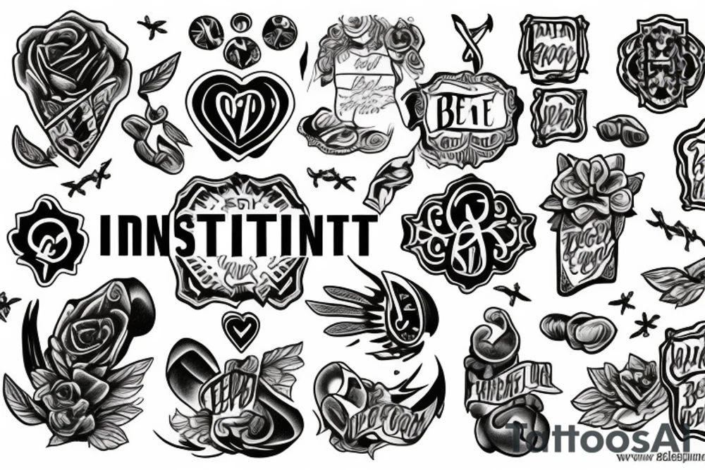 Text "Be INVESTED" tattoo idea