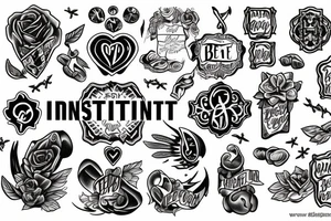 Text "Be INVESTED" tattoo idea