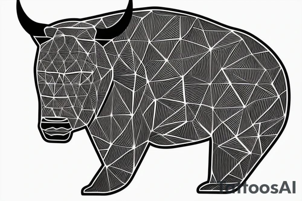 Bull vs. bear tattoo idea