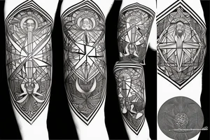 Geometric tattooing, theology, theosophy, Philosophy, Jesuits tattoo idea