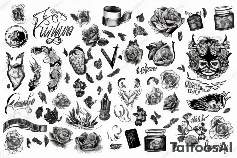Крест, умножить линии tattoo idea