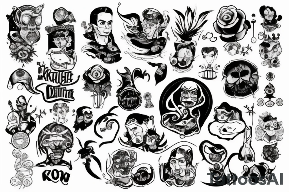 Крест, умножить линии tattoo idea