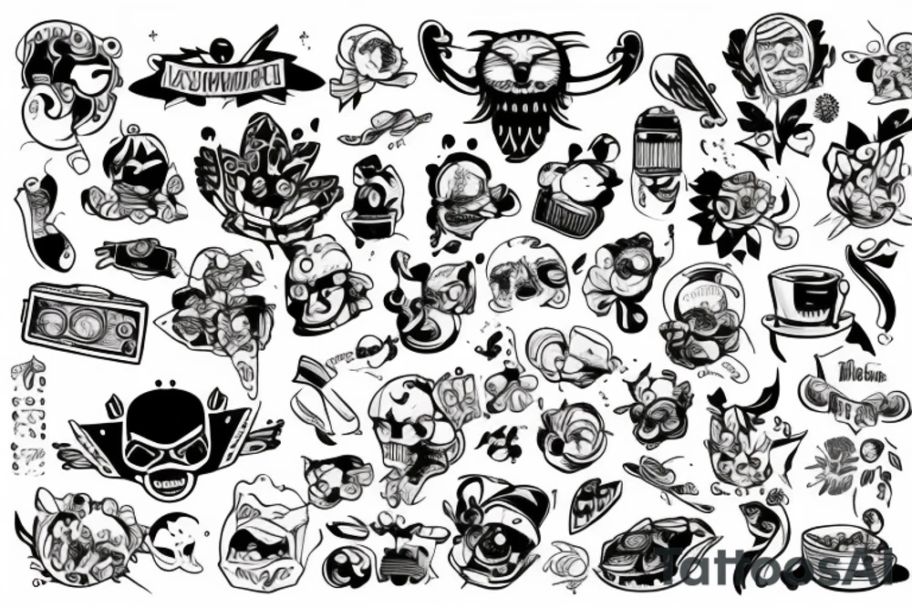 Крест, умножить линии tattoo idea