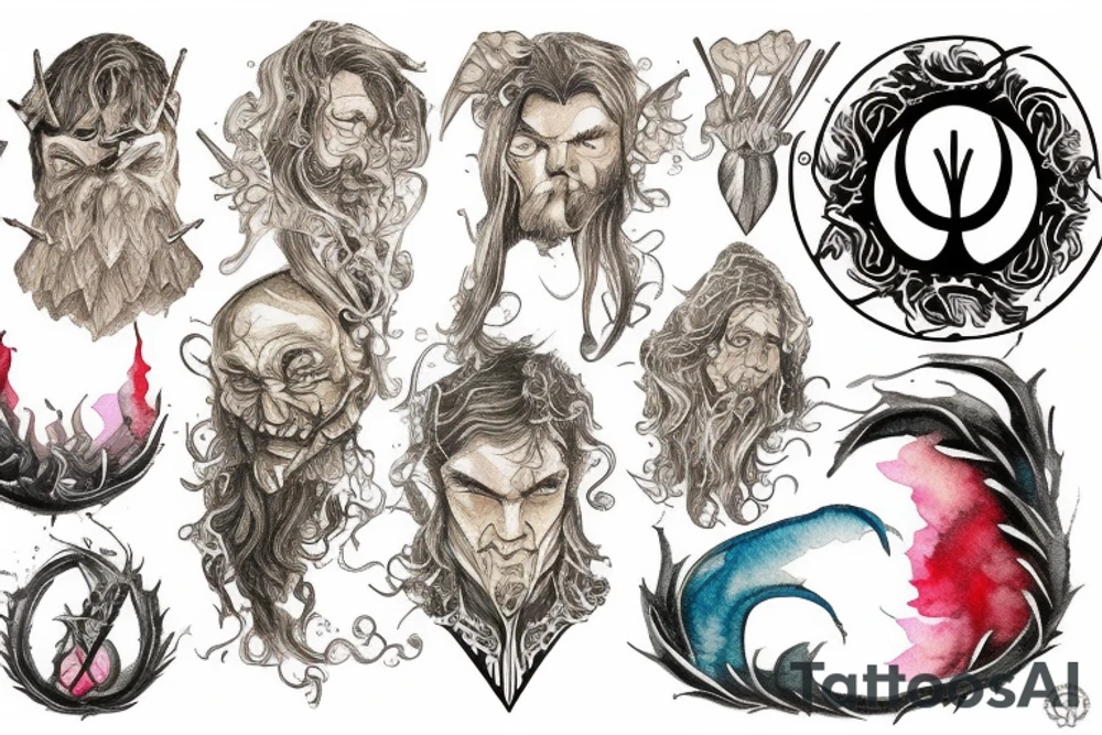 the lord of the ring tattoo idea