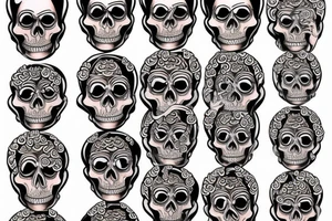 Skeleton Buddhist monk tattoo idea