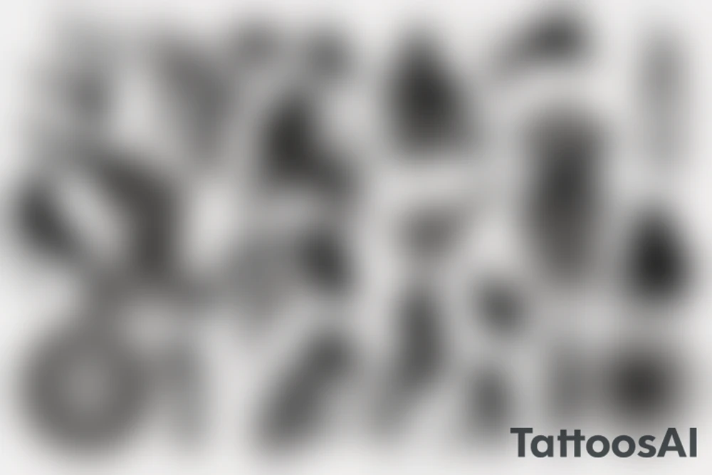 Isis standing tattoo idea