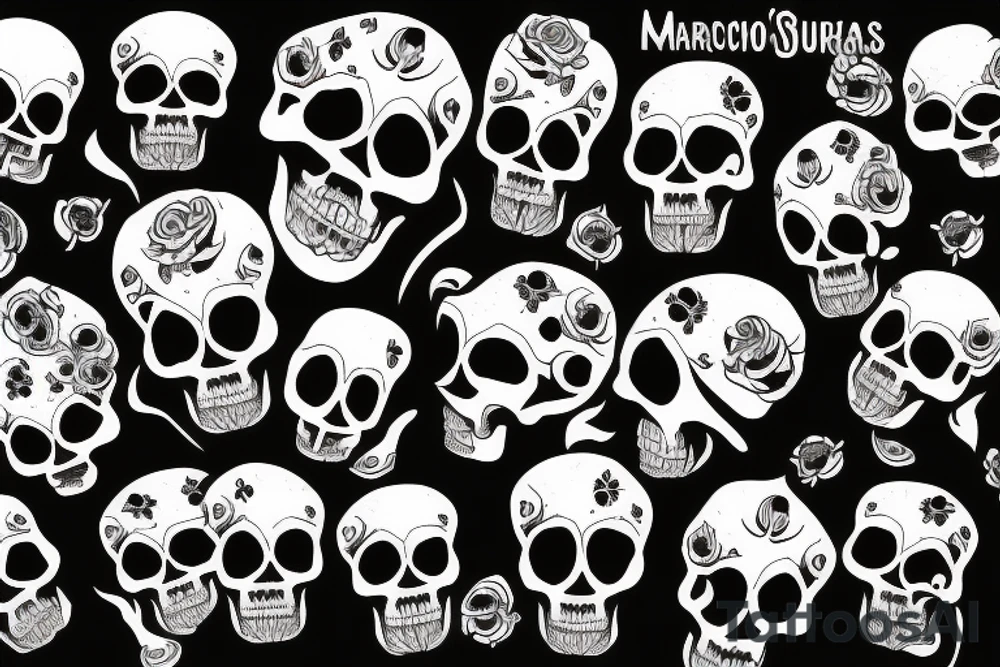 Marchosuas skull tattoo idea
