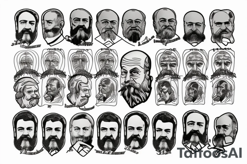 Lenin and Marx tattoo idea