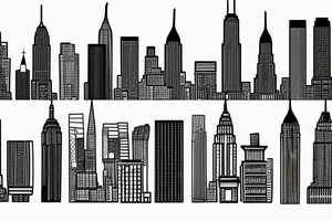 New York skyline tattoo idea