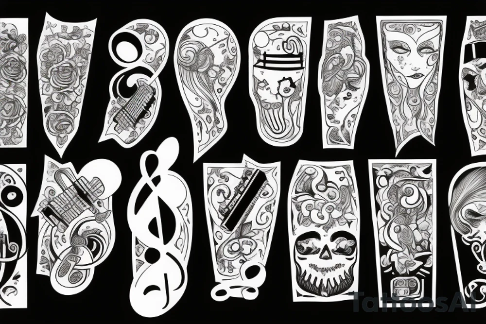 music tattoo idea