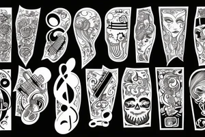 music tattoo idea