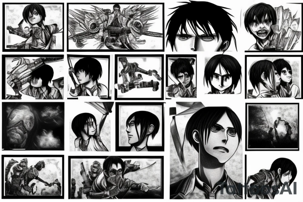 Eren Jäger Attack on Titan tattoo idea