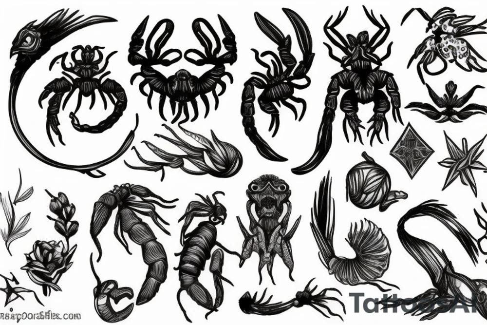 scorpio tattoo idea